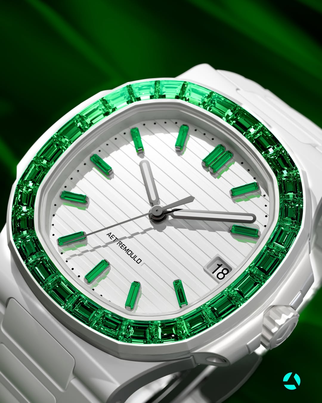 AET REMOULD Patek Nautilus 5711 "SERENDIPITY IN GREEN" 百達翡麗 金鷹5711 全陶瓷手錶 | WORLDTIMER