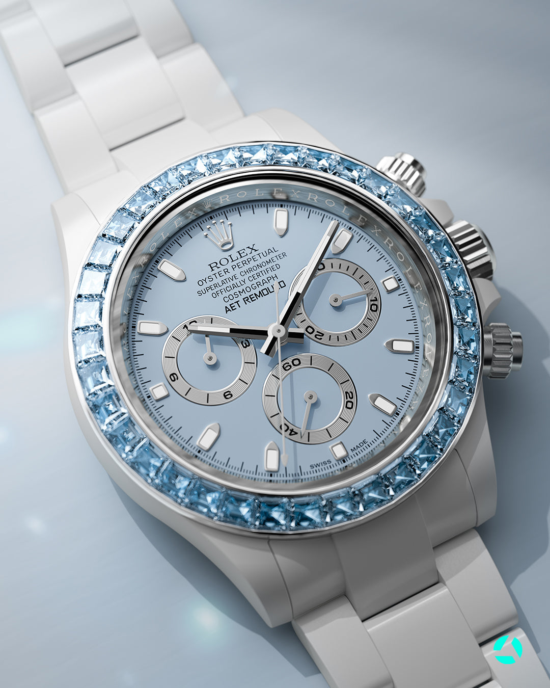AET REMOULD Rolex Daytona BLUE GEMSTONE CERAMIC 勞力士 地通拿 | WORLDTIMER