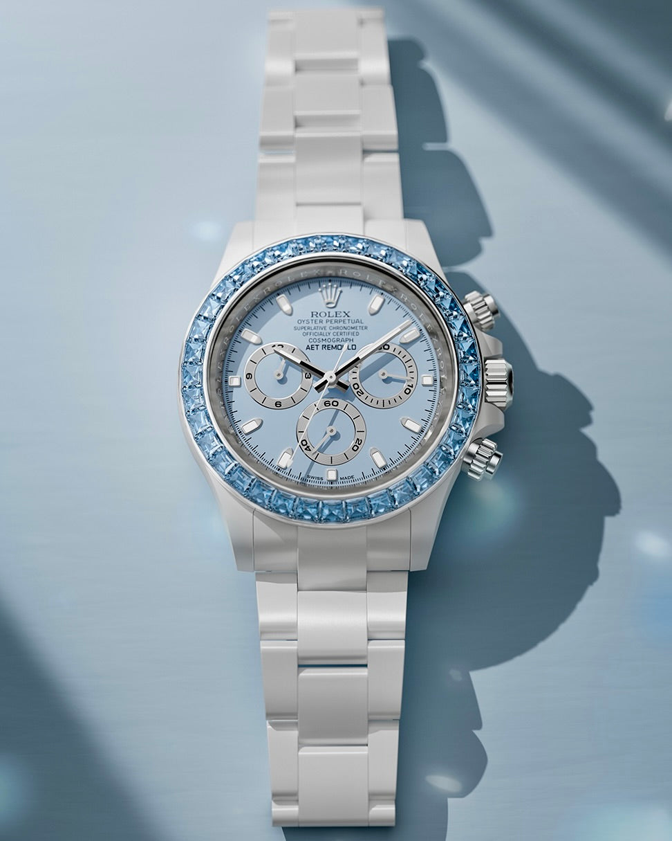 AET REMOULD Rolex Daytona BLUE GEMSTONE CERAMIC 勞力士 地通拿 | WORLDTIMER