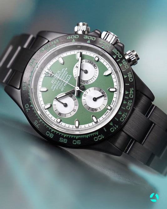 Rolex Daytona AET Remould KASHMIR GREEN BLACK CERAMIC 勞力士 地通拿 全陶瓷手錶 | WORLDTIMER