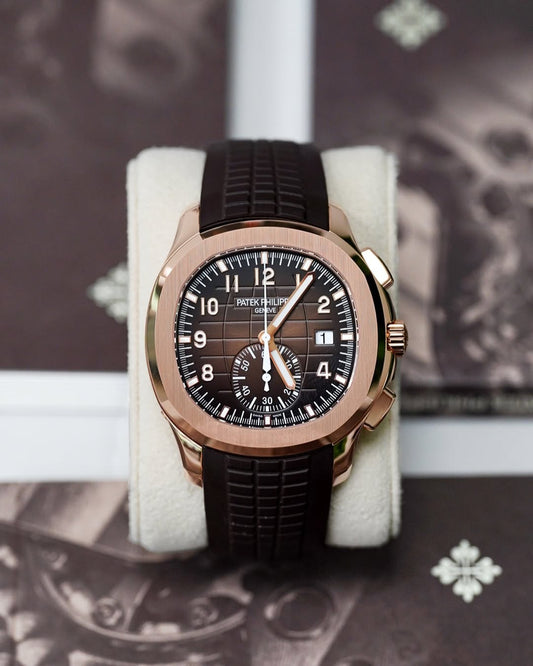 Patek Philippe Aquanaut 5968R Rose Gold Watch 百达翡丽Aquanaut 5968R-001 玫瑰金腕表 | WORLDTIMER