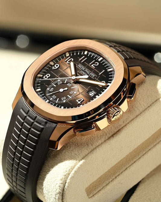 Patek Philippe Aquanaut 5968R Rose Gold Watch 百达翡丽Aquanaut 5968R-001 玫瑰金腕表 | WORLDTIMER