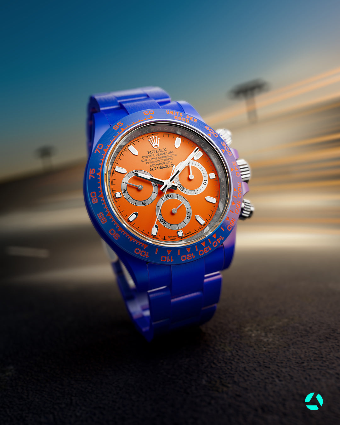 AET REMOULD 劳力士迪通拿 SAKHIR ORANGE 全陶瓷手表 Rolex Ceramic Daytona | WORLDTIMER