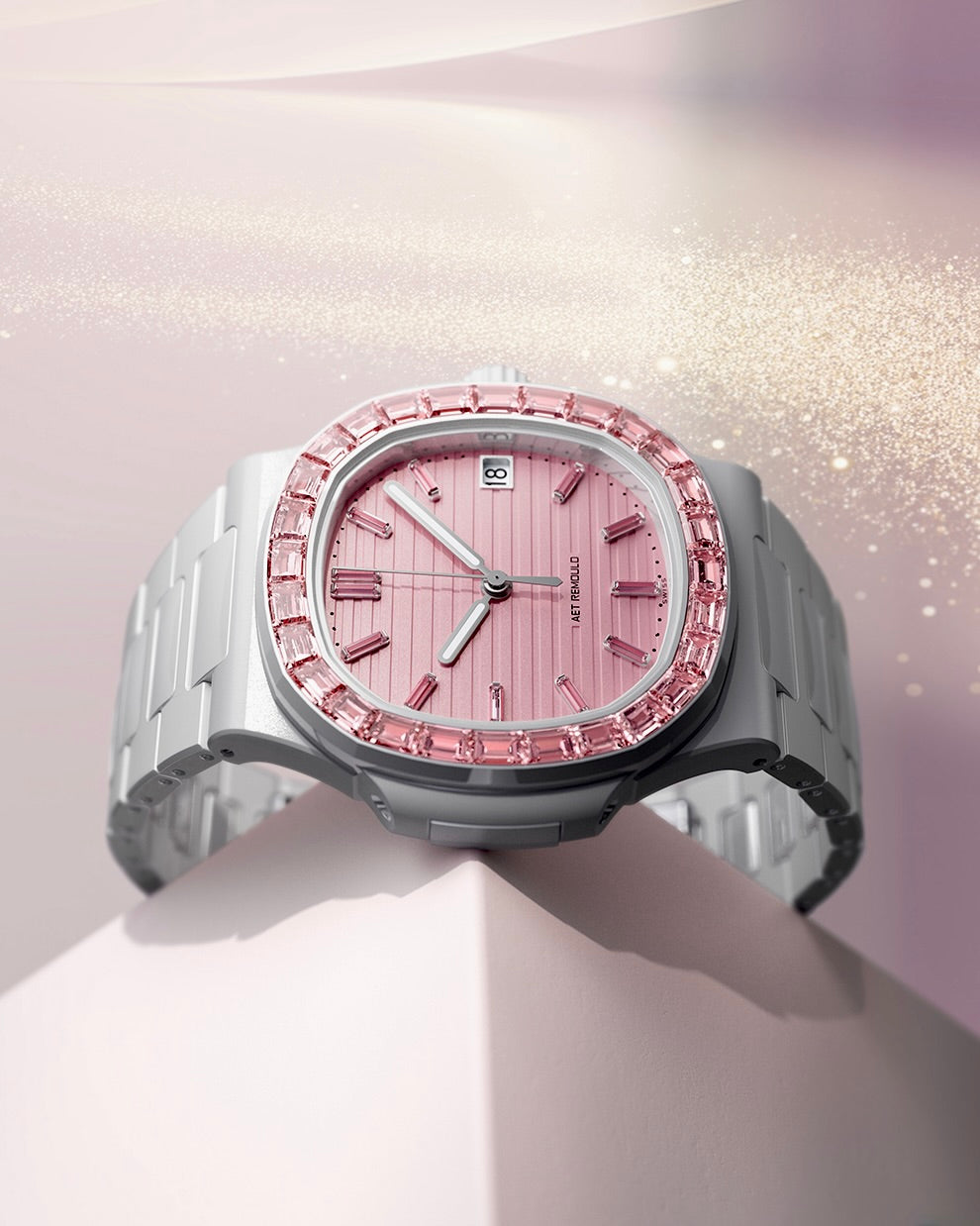 AET REMOULD Patek Philippe Nautilus ROSEFLARE White 百達翡麗鸚鵡螺 5711 白色全陶瓷手錶 | WORLDTIMER