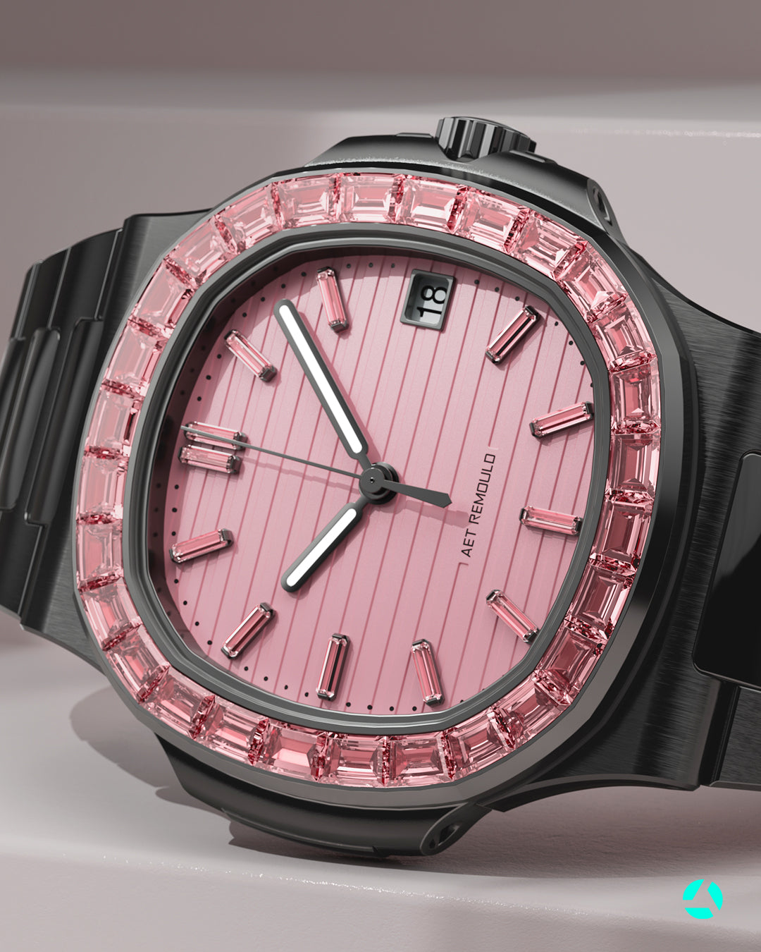 AET REMOULD Patek Philippe Nautilus ROSEFLARE Black 百達翡麗鸚鵡螺 全黑色陶瓷腕錶 | WORLDTIMER