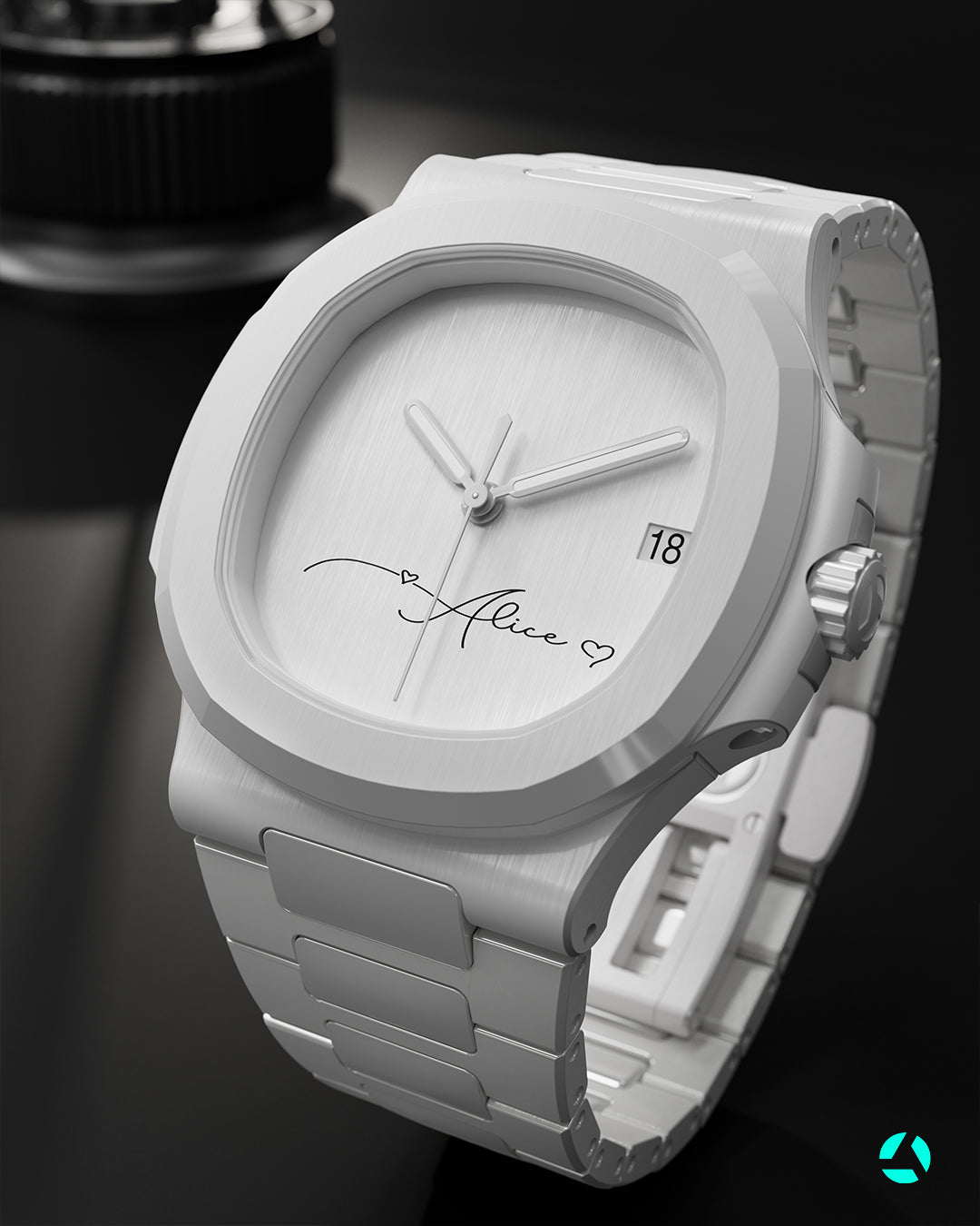 AET REMOULD Patek Nautilus 5711 WHITESPACE Full Ceramic Watch | WORLDTIMER