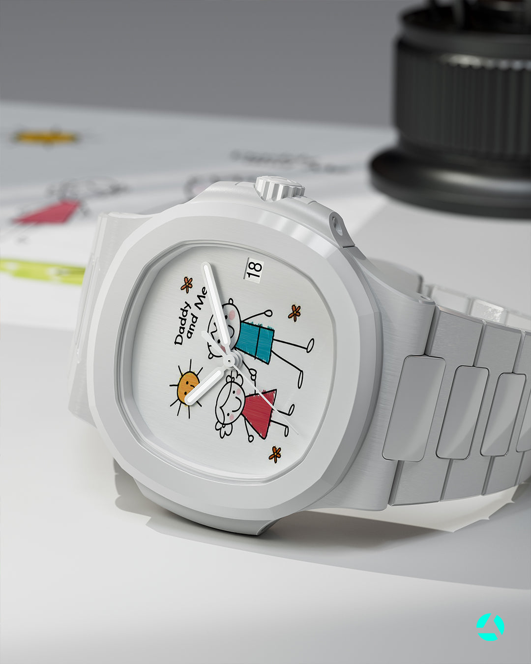 AET REMOULD Patek Nautilus 5711 WHITESPACE Full Ceramic Watch | WORLDTIMER