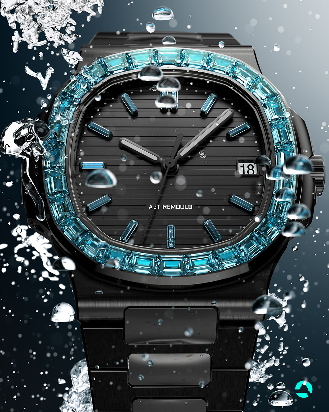 Blue Diamonds AET REMOULD Patek Philippe Nautilus Blue Realm 5711/111P | 蓝色钻石 百达翡丽Nautilus 5711/111P-001 | WORLDTIMER