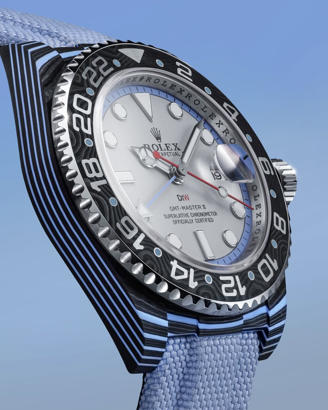 DiW Rolex GMT Master SKYBOUND CarboQuartz 与 NTPT碳纤维 结合的 DiW 劳力士格林尼治 | WORLDTIMER