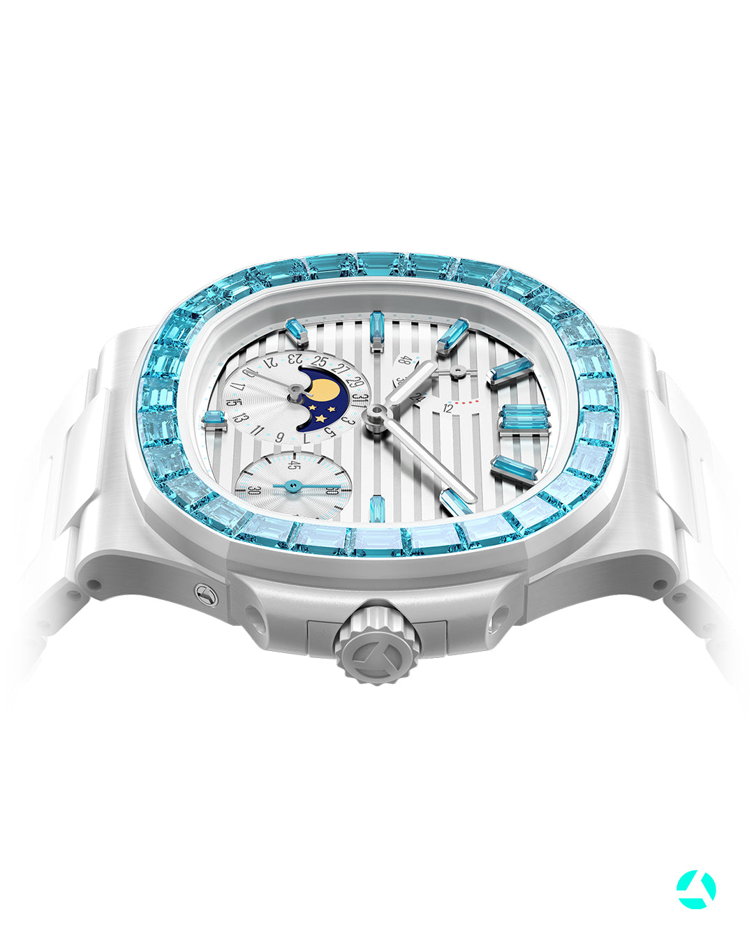 Patek 5712 Gemstone Ceramic AET Remould AETHER 百达翡丽 海蓝宝石 鹦鹉螺5712 AET Remould AETHER | WORLDTIMER