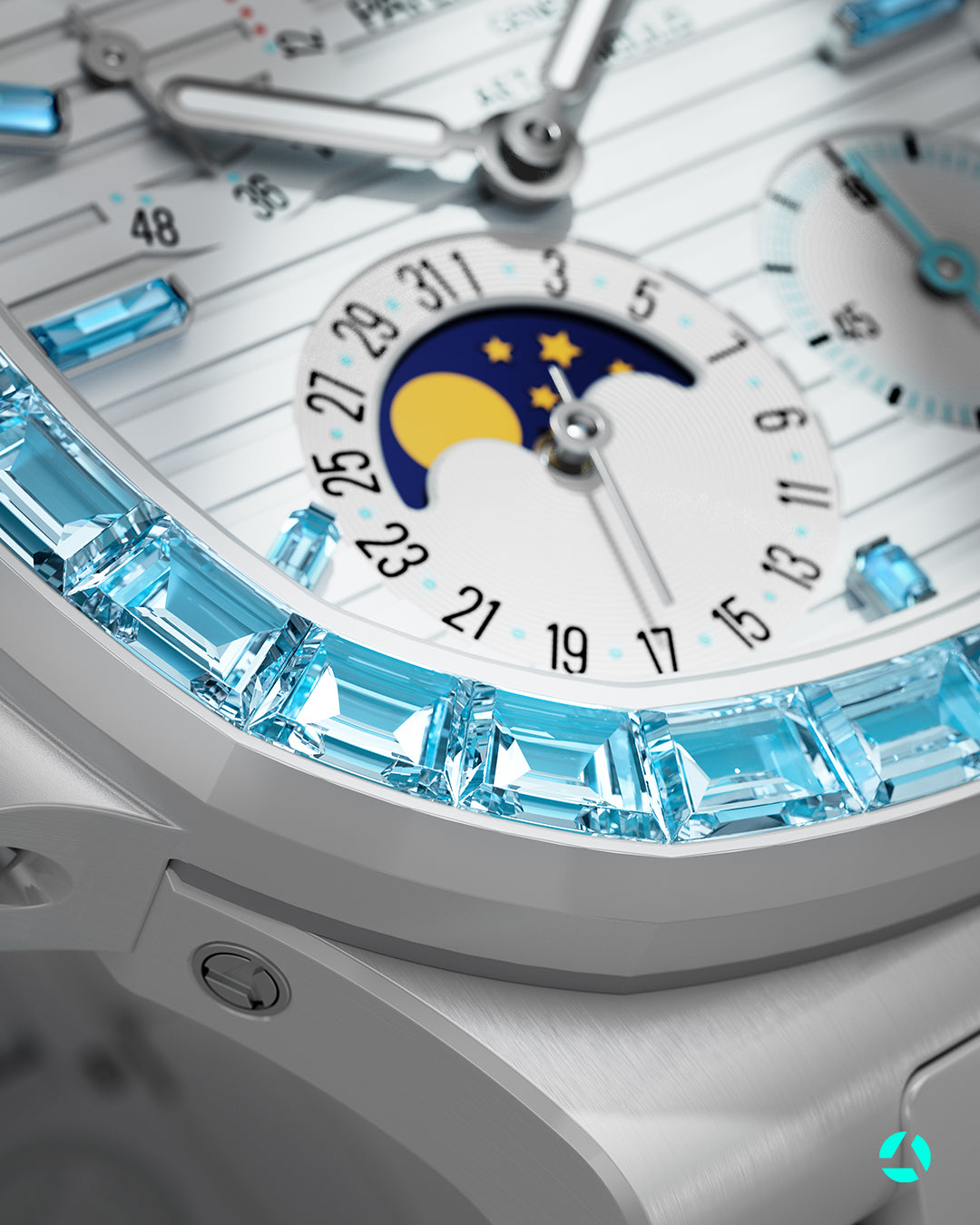 Patek 5712 Gemstone Ceramic AET Remould AETHER 百达翡丽 海蓝宝石 鹦鹉螺5712 AET Remould AETHER | WORLDTIMER