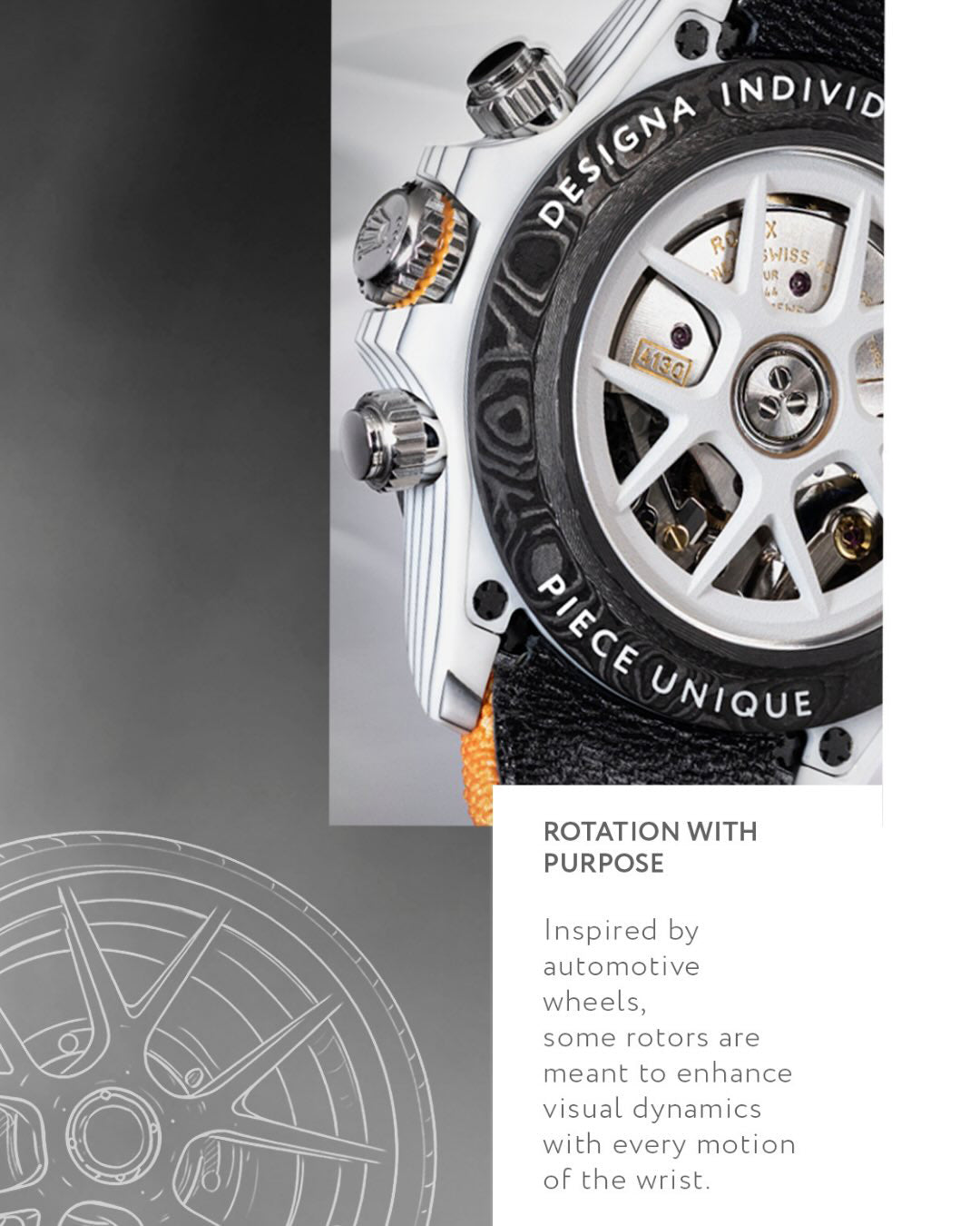 MOTORSPORT Inspired Rolex DiW Daytona CarboQuartz 独一无二赛车运动灵感 劳力士DiW 石英纤维迪通拿 | WORLDTIMER