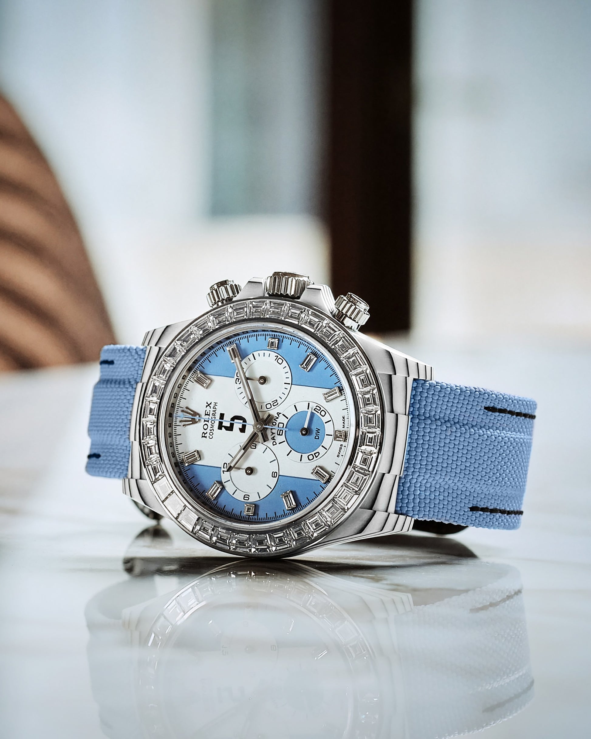 LEANDRO PAREDES Rolex DiW Daytona Baguette Bezel 劳力士钻石表圈 迪通拿 | WORLDTIMER