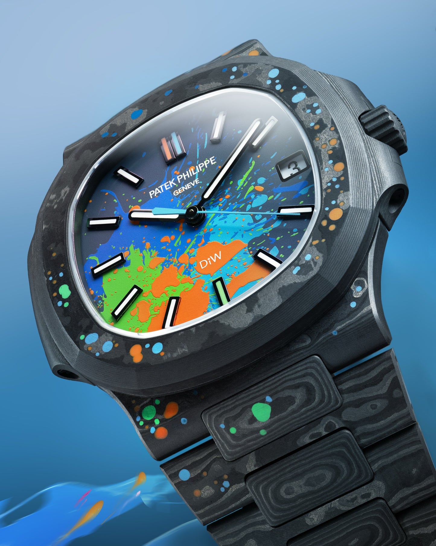 DiW Patek Philippe Nautilus MOTLEY 百达翡丽鹦鹉螺 DiW MOTLEY | WORLDTIMER