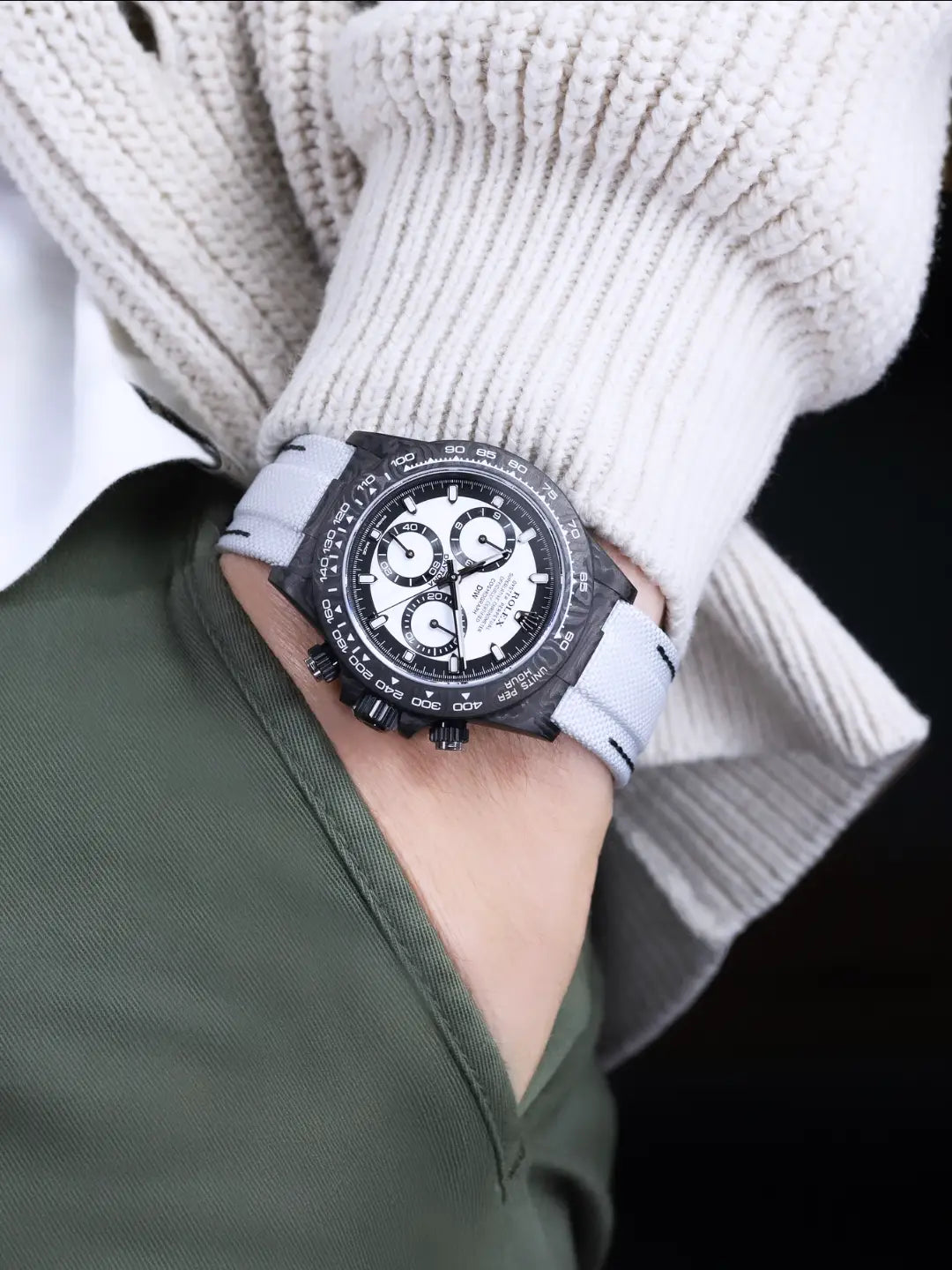 NTPT Carbon Rolex DiW Daytona CREAM V2 劳力士DiW 碳纤维迪通拿 | WORLDTIMER