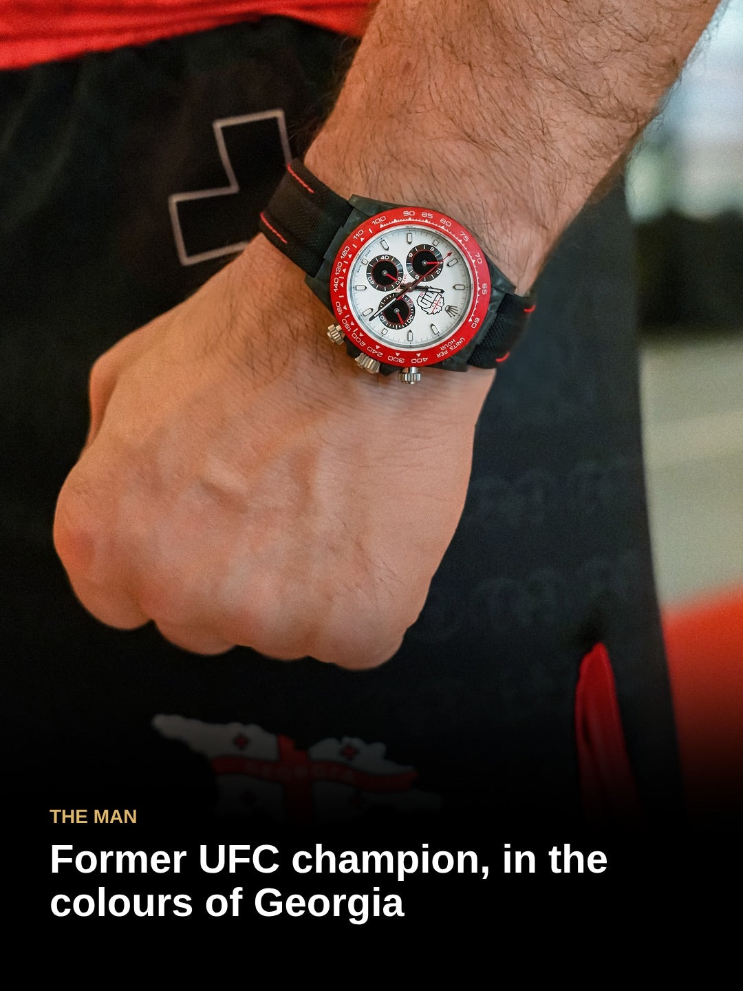 Merab Dvalishvili Rolex DiW Daytona UFC Champion Watch UFC冠军 劳力士 DiW迪通拿 独一无二腕表  | WORLDTIMER