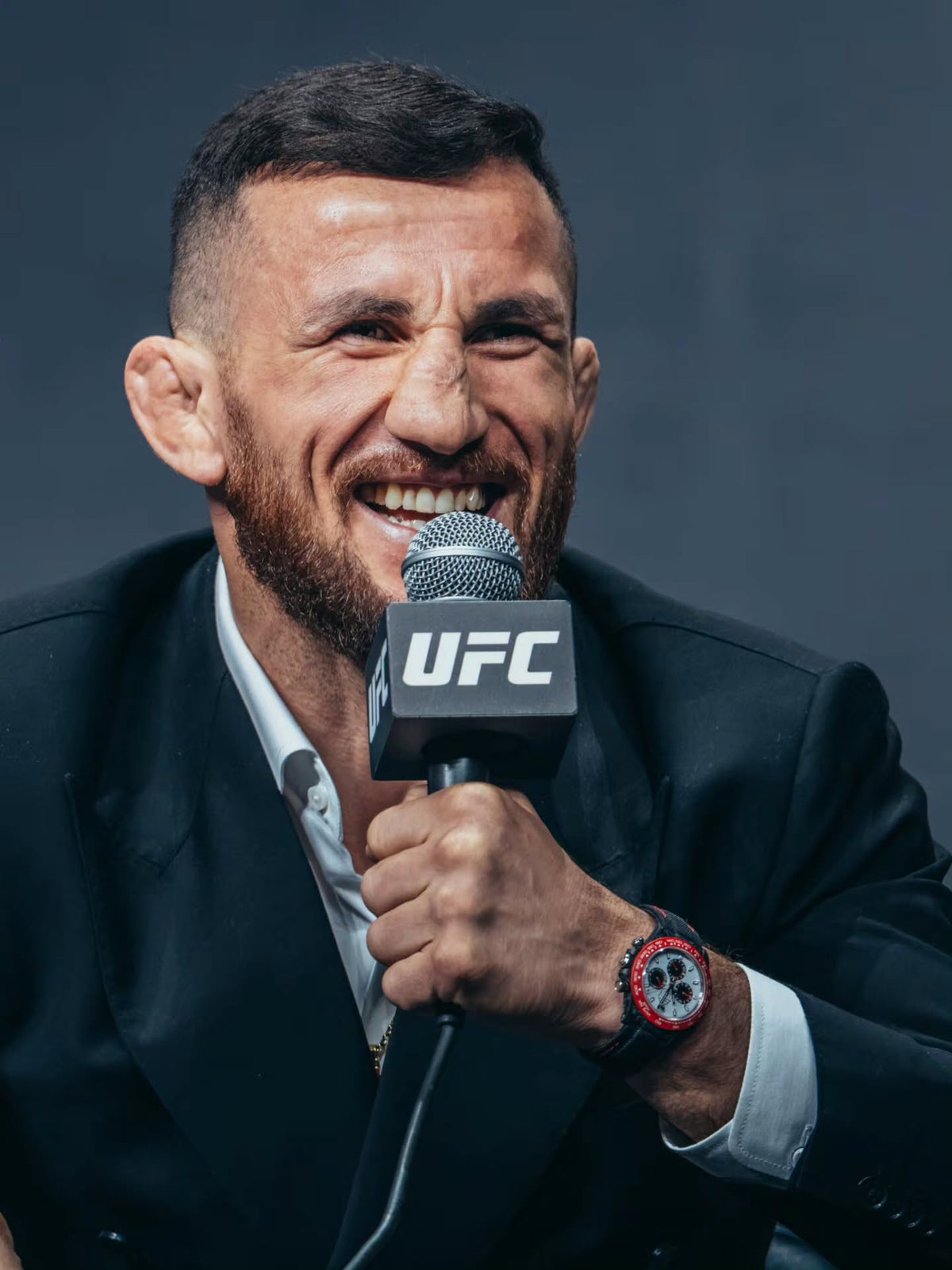 Merab Dvalishvili Rolex DiW Daytona UFC Champion Watch UFC冠军 劳力士 DiW迪通拿 独一无二腕表  | WORLDTIMER