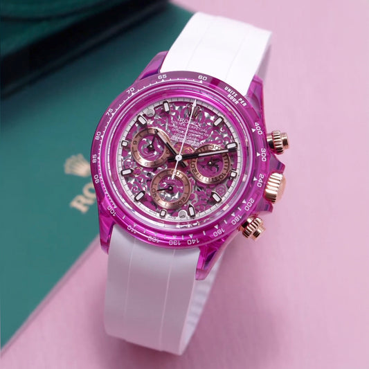 Rolex Daytona AET Remould COLOR LOONG 2024 EDITION ROSE 劳力士 迪通拿 蓝宝石腕表 | WORLDTIMER