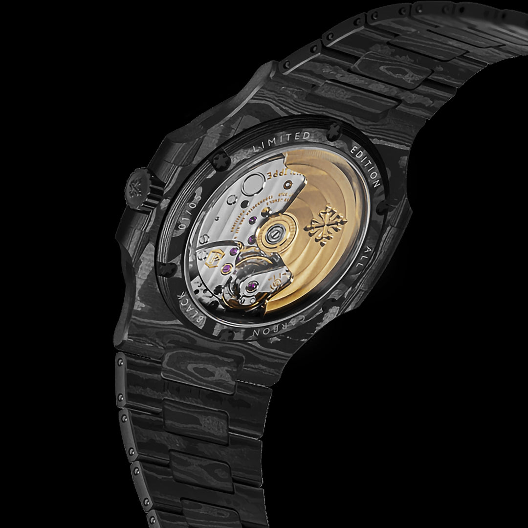 ALL CARBON BLACK Patek Nautilus DiW NTPT碳纤维 百达翡丽 鹦鹉螺5711 | WORLDTIMER