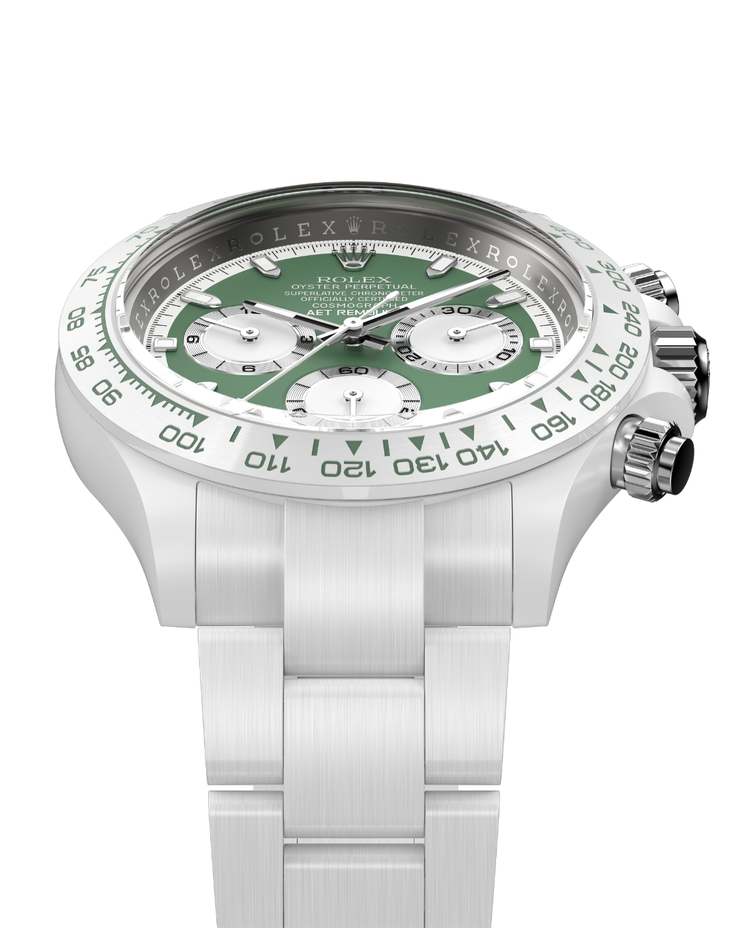 Rolex Daytona AET Remould KASHMIR GREEN WHITE CERAMIC 勞力士陶瓷 地通拿 | WORLDTIMER