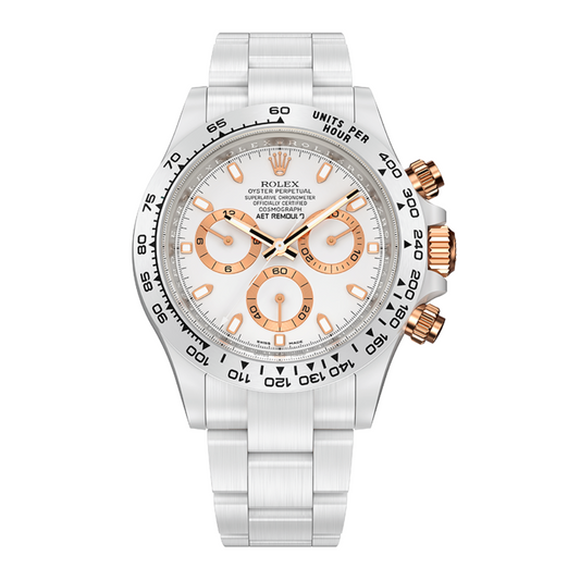 AET REMOULD Rolex Ceramic Daytona PLATINUM-COLORED CLASSIC | WORLDTIMER