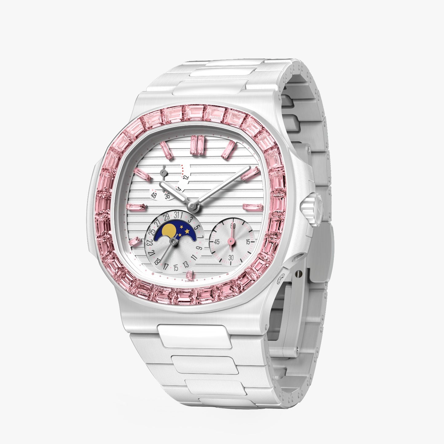 Patek Philippe 5712 AET Remould EOS 百达翡丽 粉红宝石 鹦鹉螺5712 | WORLDTIMER