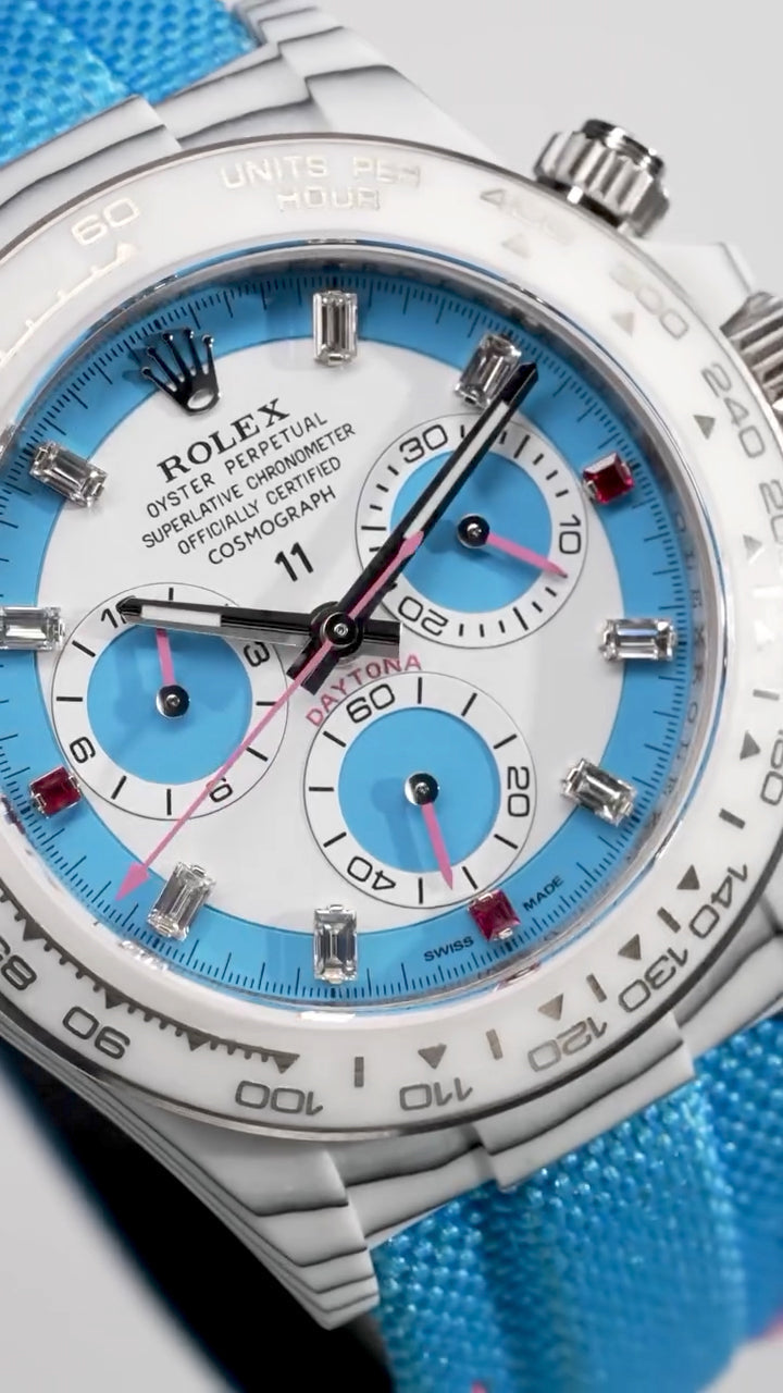 CarboQuartz Rolex DiW Daytona RAINBOW S UNIQUE 劳力士DiW 石英纤维迪通拿 | WORLDTIMER