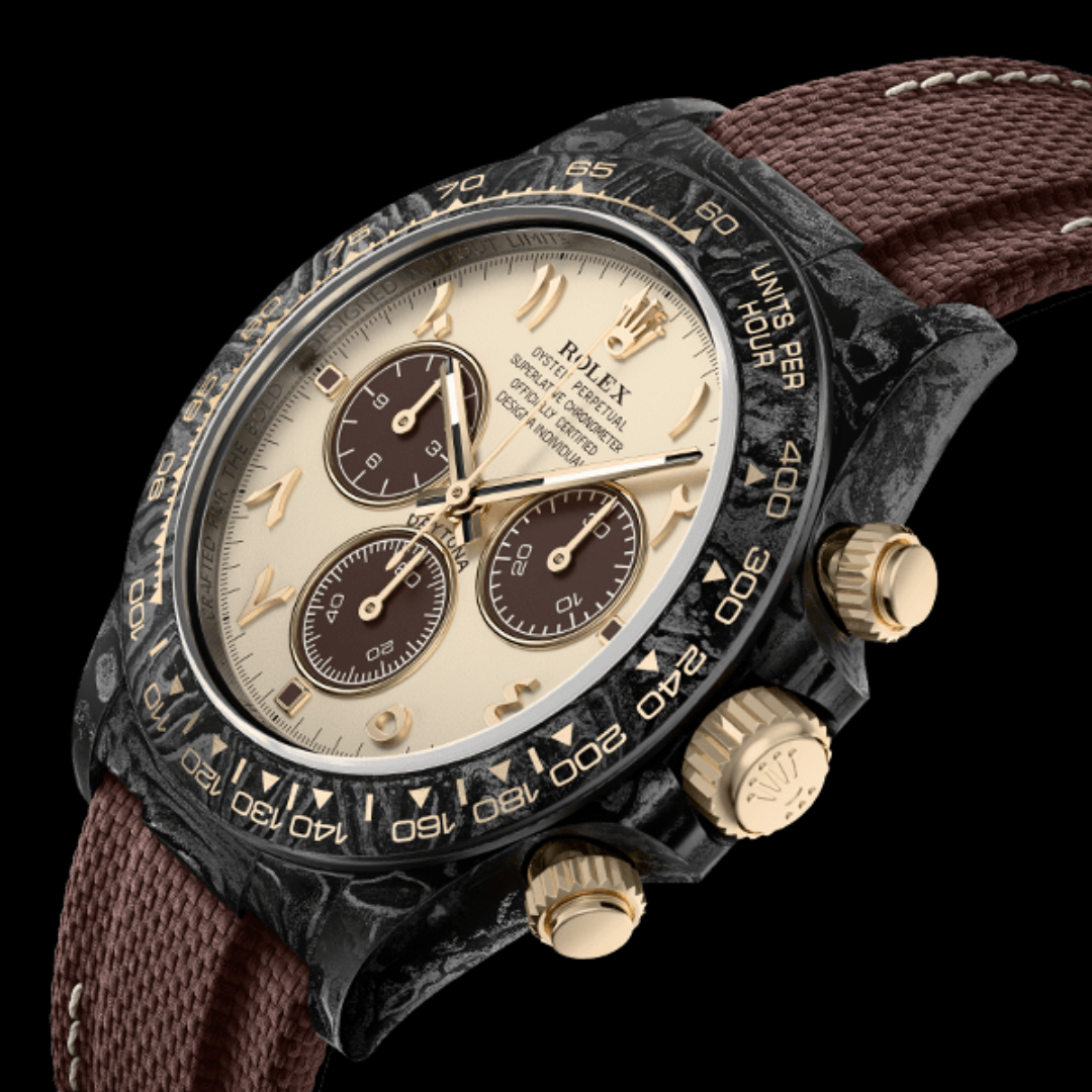 NTPT Carbon Rolex DiW Daytona Desert Eagle Arabic V2 劳力士DiW 碳纤维迪通拿 沙漠之鹰v2 | WORLDTIMER