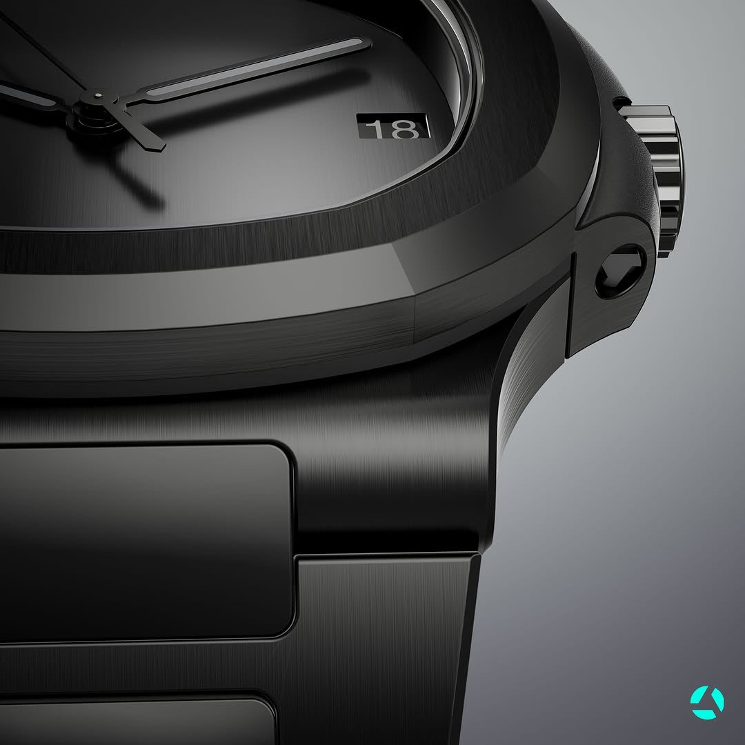 The All Black Ceramic Nautilus AET Remould BLACK CANVAS 全黑陶瓷 百达翡丽 Nautilus 5711 | WORLDTIMER