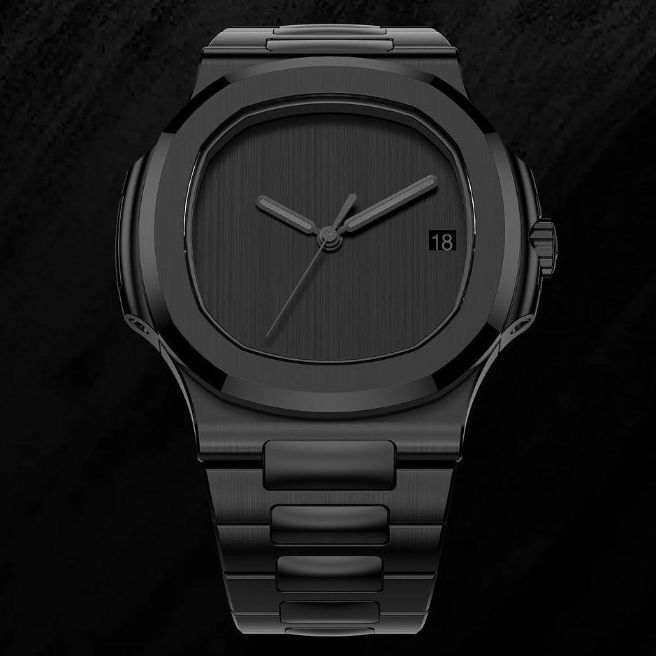 The AET REMOULD All Black Ceramic Patek Nautilus BLACK CANVAS 全黑陶瓷 百达翡丽 Nautilus 5711 | WORLDTIMER