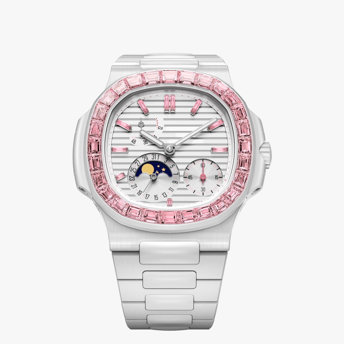 Patek Philippe 5712 AET Remould EOS 百达翡丽 粉红宝石 鹦鹉螺5712 | WORLDTIMER