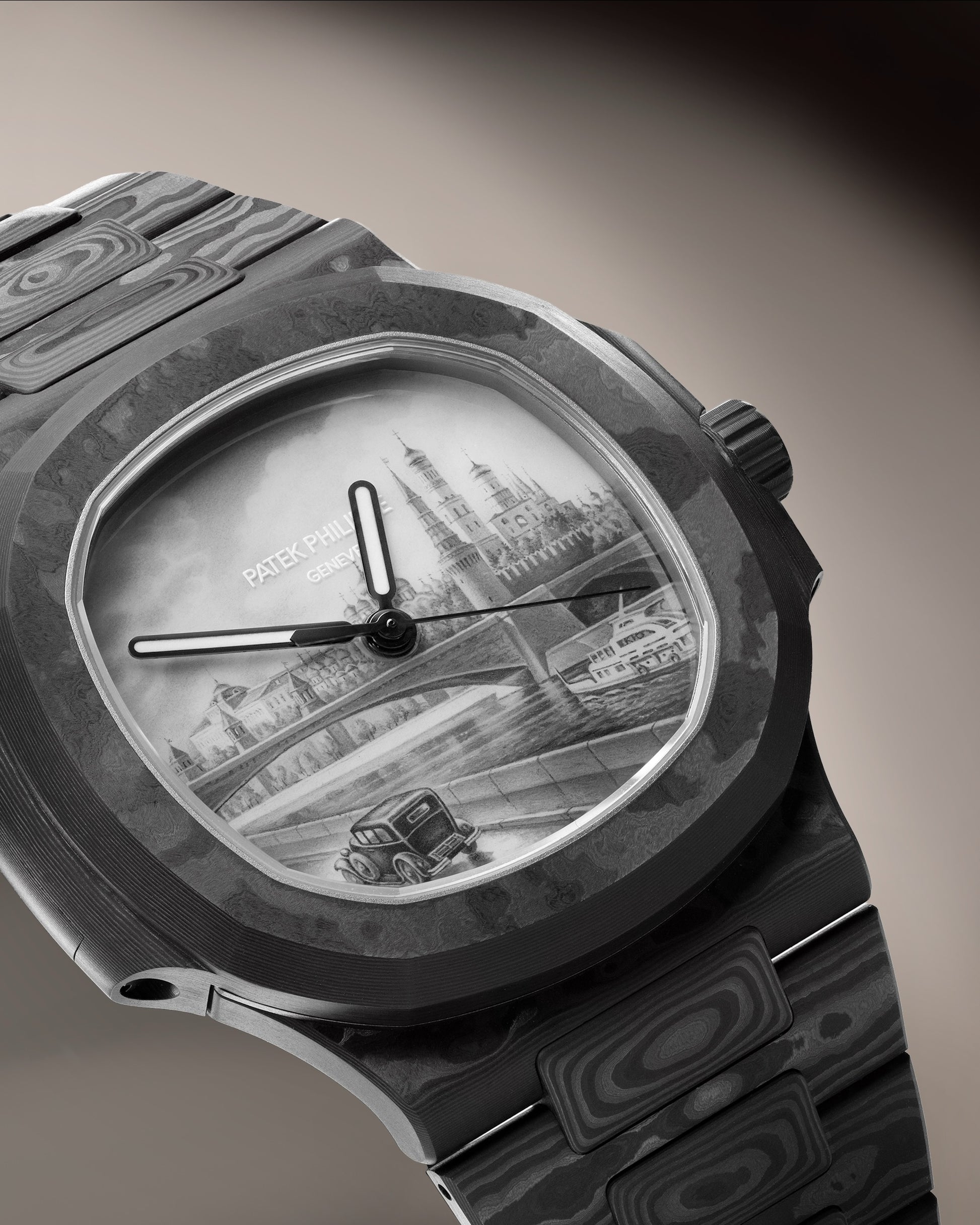 UNIQUE DiW Patek Philippe Enamel Dial Nautilus DiW 珐琅表盘百达翡丽鹦鹉螺 独一无二腕表 | WORLDTIMER