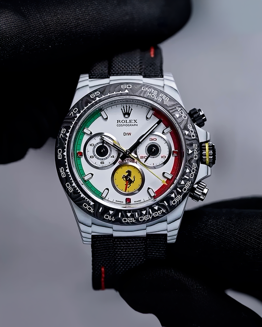 A Match Made In Heaven - DiW Rolex Daytona Ferrari Watch 你不會相信存在的法拉利靈感勞力士地通拿 | WORLDTIMER