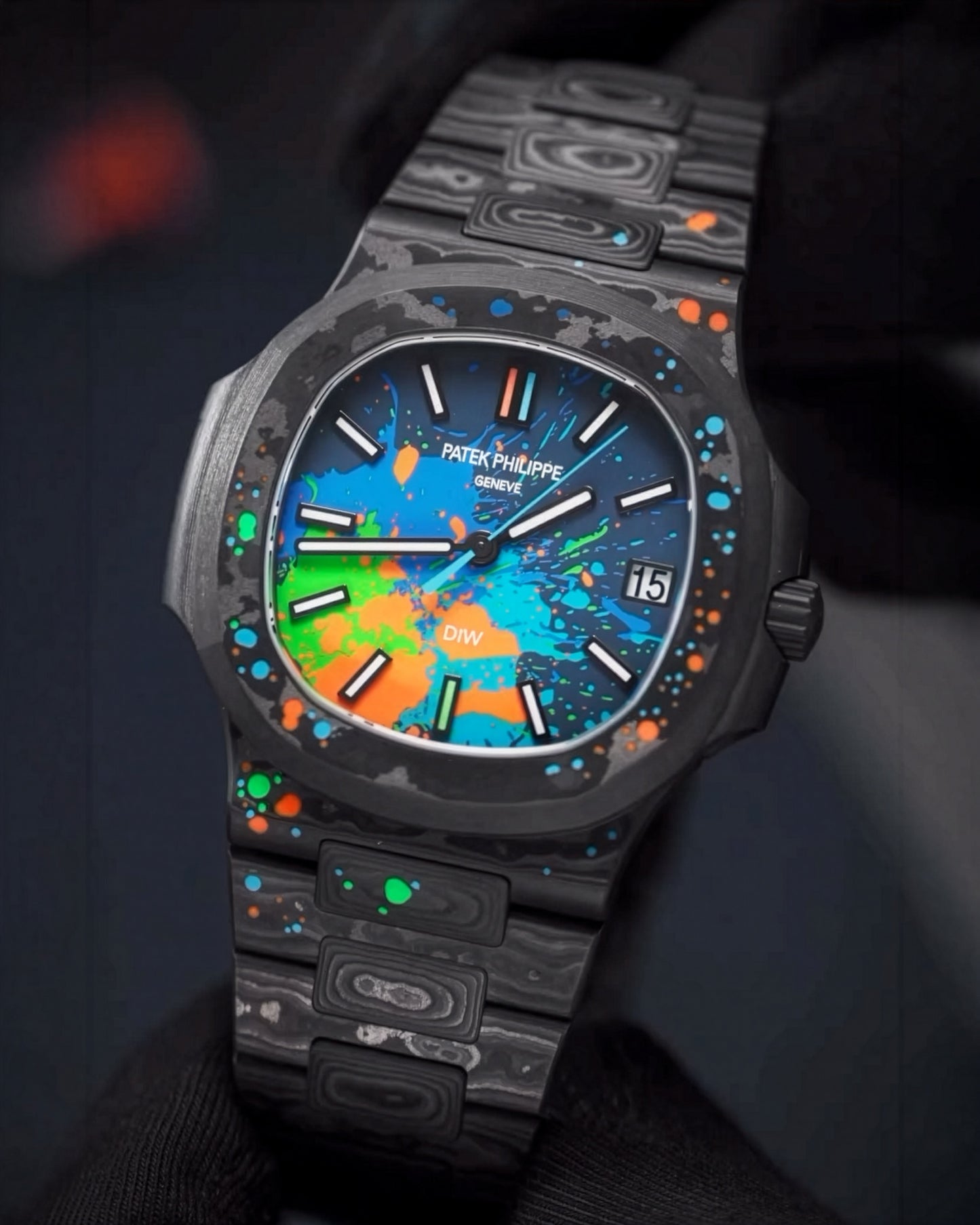 DiW Patek Philippe Nautilus MOTLEY 百达翡丽鹦鹉螺 DiW MOTLEY | WORLDTIMER