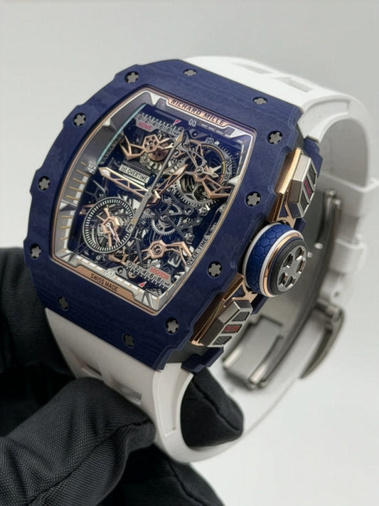 Richard Mille RM 41-01 Tourbillon Soccer Dark Blue Quartz TPT 理查米尔 RM 41-01 深蓝色 足球陀飞轮腕表 | WORLDTIMER