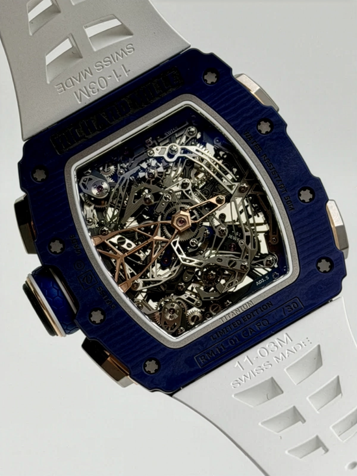Richard Mille RM 41-01 Tourbillon Soccer Dark Blue Quartz TPT 理查米尔 RM 41-01 深蓝色 足球陀飞轮腕表 | WORLDTIMER