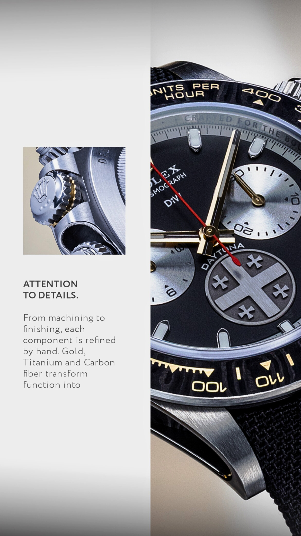 DiW Rolex Titanium Daytona GEORGIA'S HERITAGE 限量一支 劳力士DiW 钛金属迪通拿 | WORLDTIMER