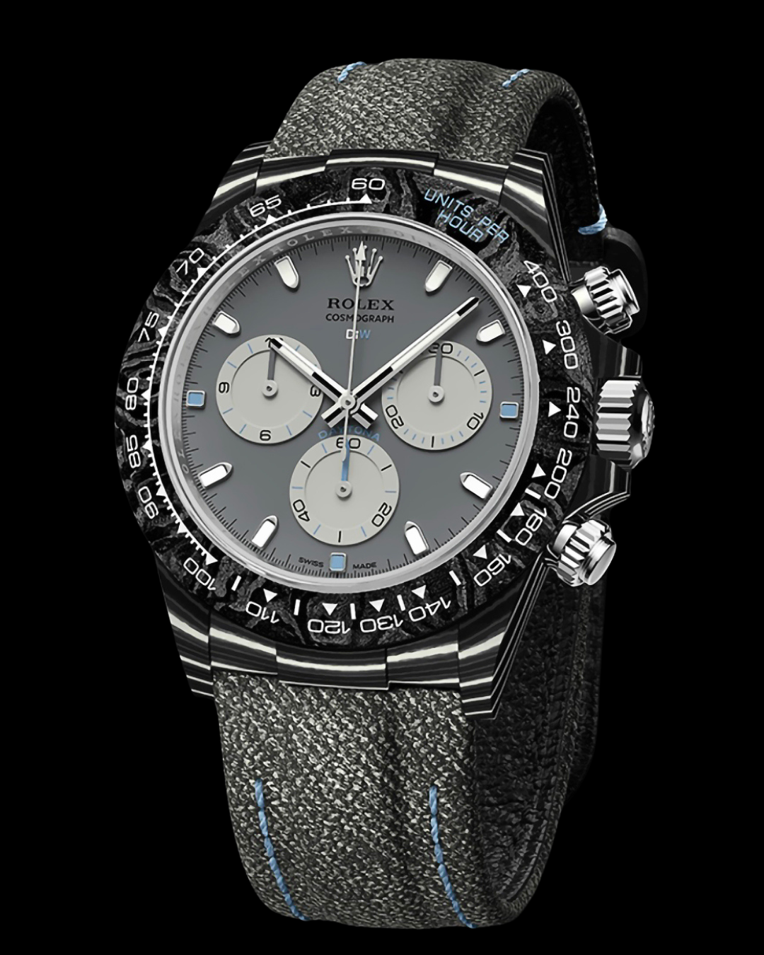 DiW Rolex Daytona GHOST RACER 赛车灵感幽灵版 劳力士DiW 碳纤维迪通拿 | WORLDTIMER