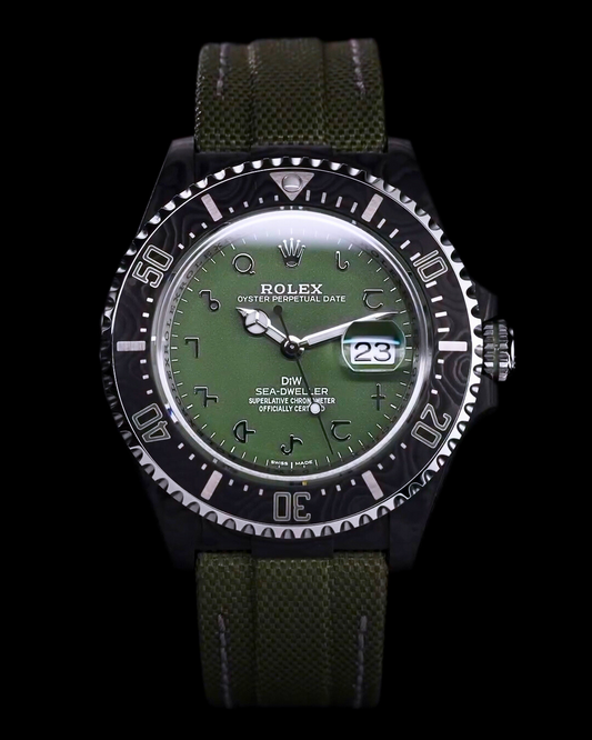 NTPT Carbon Rolex DiW Sea-Dweller HUNTER ARABIC UNIQUE DiW 劳力士海使型 | WORLDTIMER