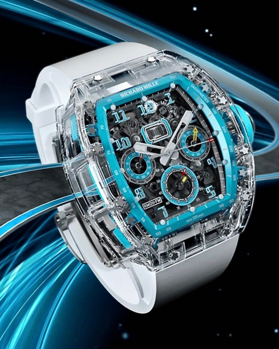 Richard Mille RM 011 Sapphire AET REMOULD A11 TIME MACHINE 理查德米勒水晶 RM 011【AET REMOULD】 | WORLDTIMER