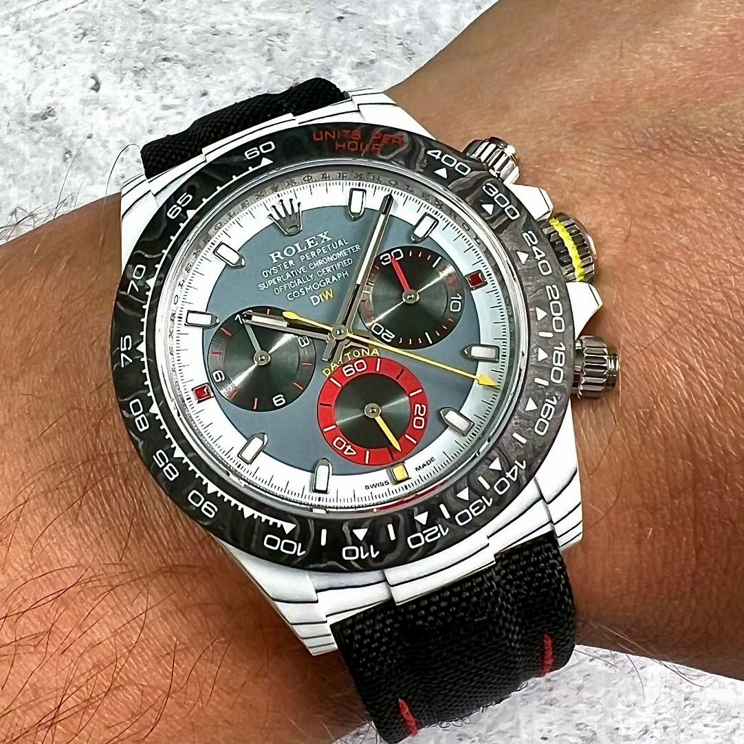 UNIQUE CarboQuartz Rolex Daytona DiW OCELLARIS 独一无二 定制劳力士 DiW迪通拿 | WORLDTIMER