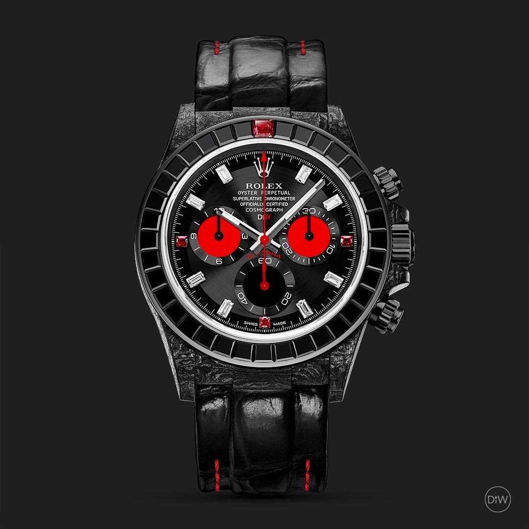 DiW Rolex Daytona RAINBOW BLACK 劳力士DiW 迪通拿彩虹圈 | WORLDTIMER