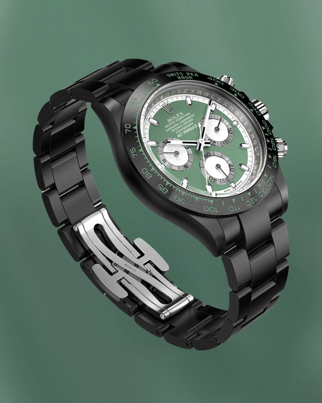 Rolex Daytona AET Remould KASHMIR GREEN BLACK CERAMIC 勞力士 地通拿 全陶瓷手錶 | WORLDTIMER