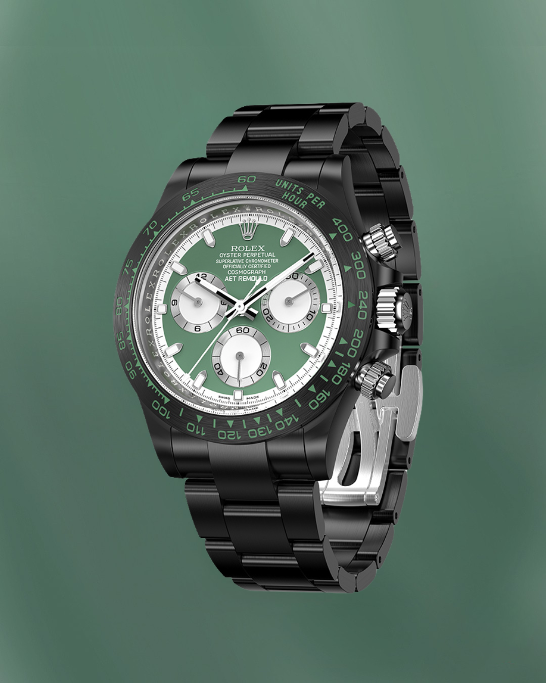 AET Remould Rolex Daytona "KASHMIR GREEN BLACK CERAMIC" 勞力士 地通拿 全陶瓷手錶 | WORLDTIMER
