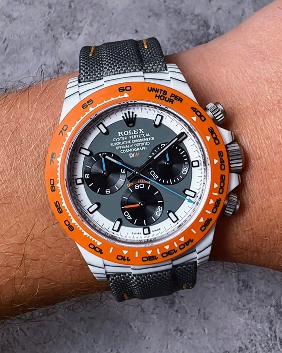 CarboQuartz Rolex DiW Daytona OCELLARIS 劳力士DiW 石英纤维迪通拿 | WORLDTIMER