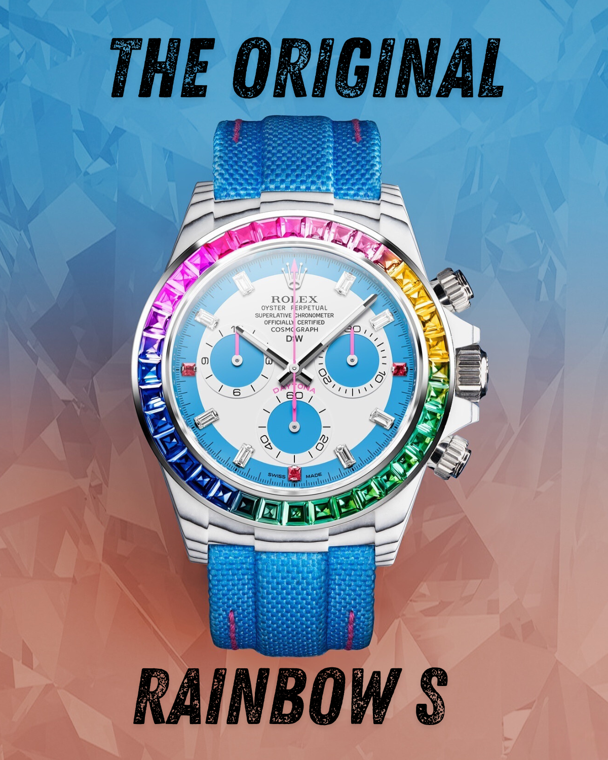 The Weird World of Custom Rolexes: DiW Rolex Daytona - 定制勞力士的奇幻世界：DiW 勞力士地通拿 RAINBOW S | WORLDTIMER