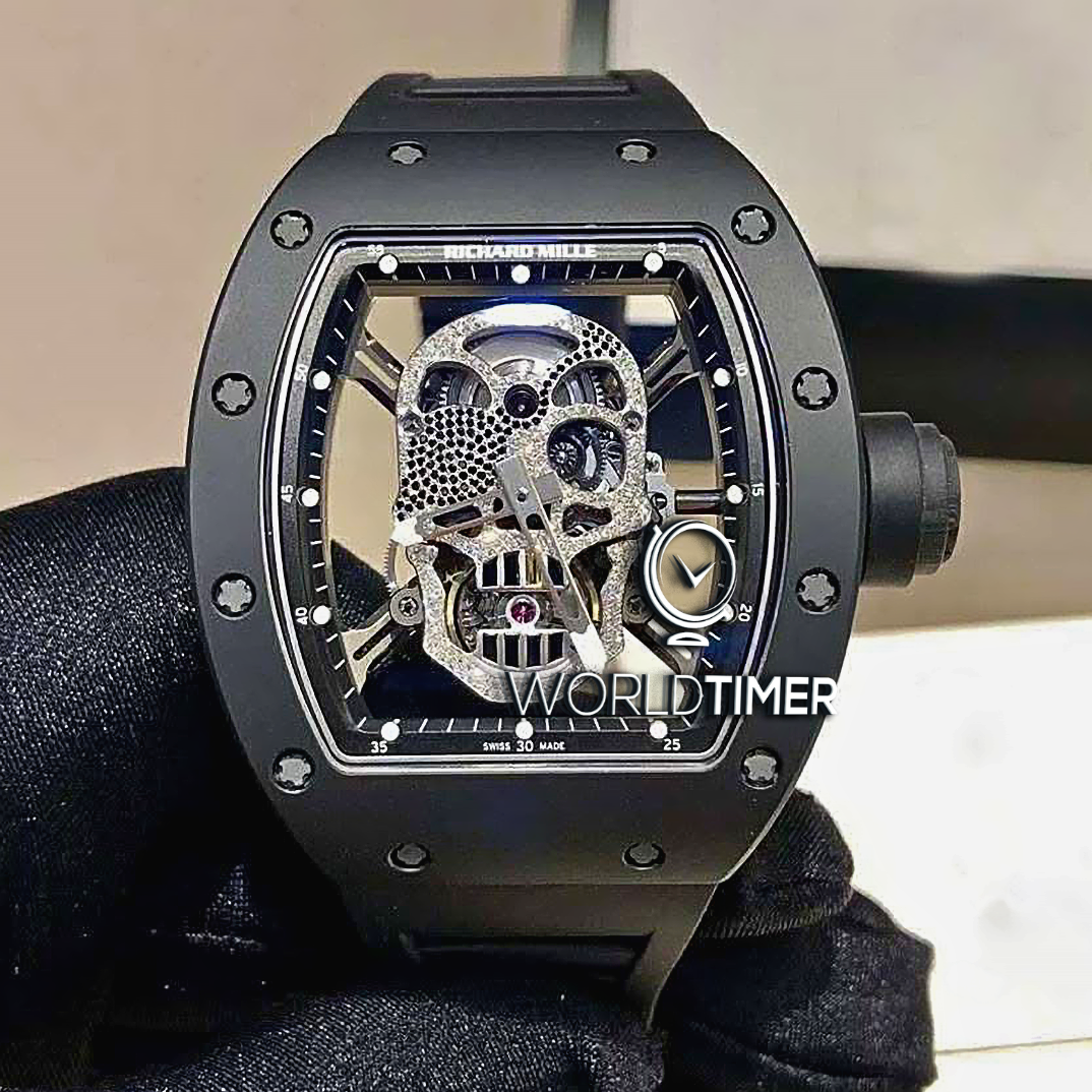 Richard Mille RM 52-01 Diamond Skull Tourbillon 理查德骷髅头 RM 52-01 钻石 陀飞轮腕表 | WORLDTIMER