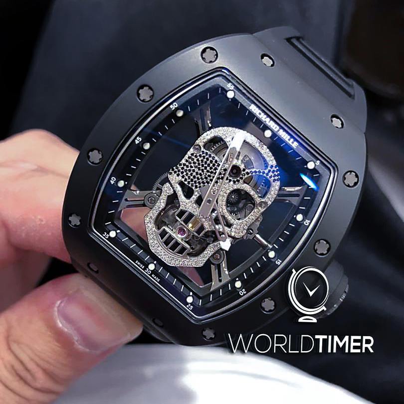 Richard Mille RM 52-01 Diamond Skull Tourbillon 理查德骷髅头 RM 52-01 钻石 陀飞轮腕表 | WORLDTIMER