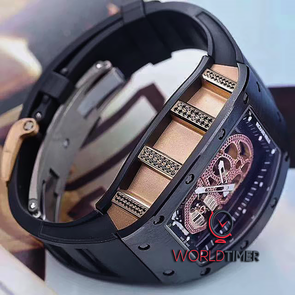 Richard Mille RM 52-01 Red Diamond Skull Tourbillon 理查米尔 RM 52-01 红色钻石骷髅头 陀飞轮手表 | WORLDTIMER