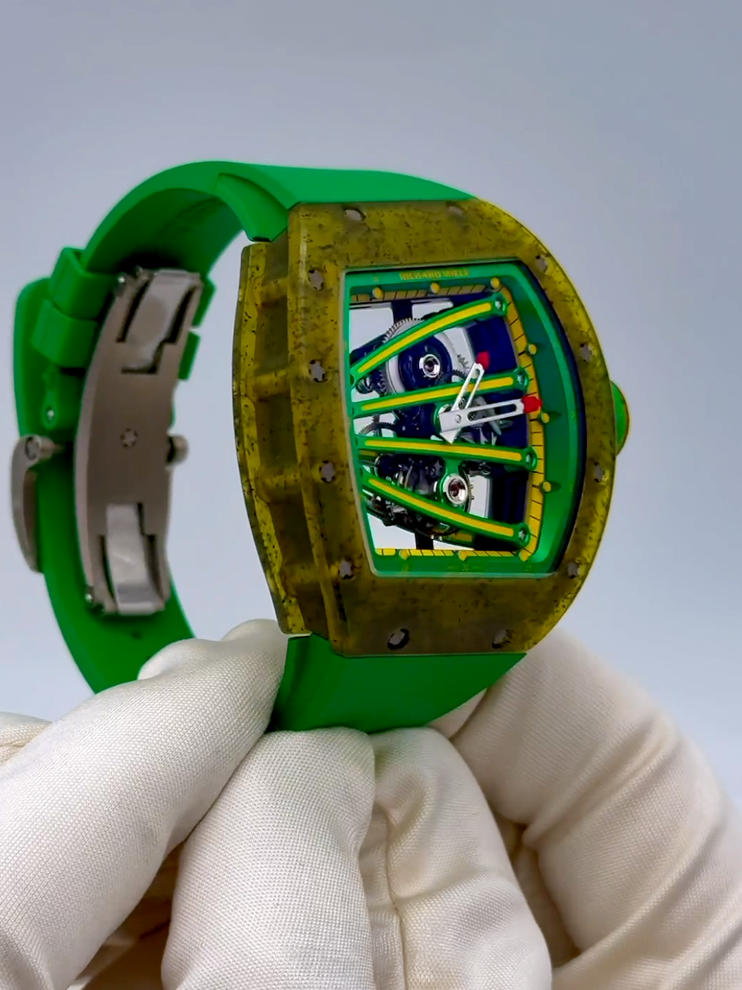 Richard Mille RM 59-01 Yohan Blake Asymmetrical Tourbillon 理查米尔 RM 59-01 Yohan Blake RM 59-01 镂空陀飞轮腕表 | WORLDTIMER